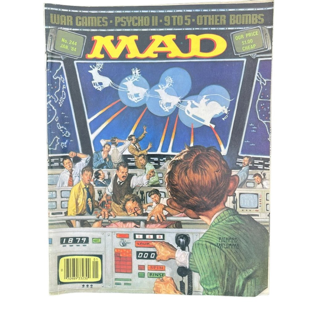 Vintage 1984 MAD Magazine No. 244 Collectible Comedy Satire Comic Book‎